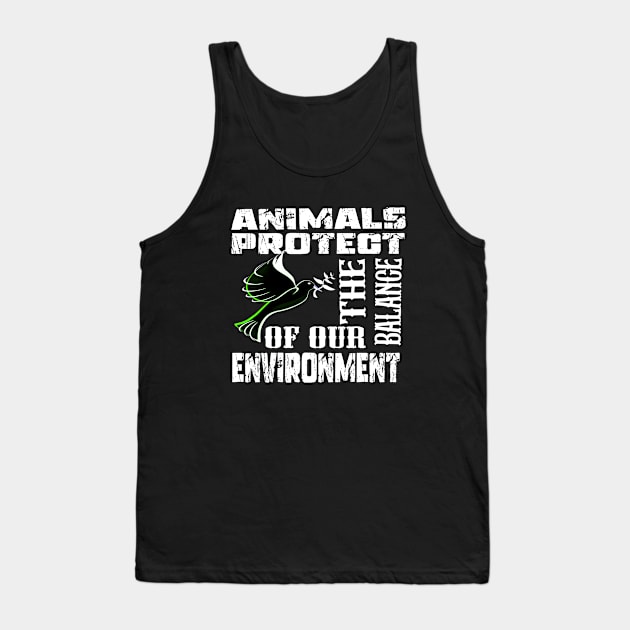 World Animal Day tshirt design 2023 Tank Top by RASCREATION 